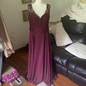 Lace evening/prom dress by Mori Lee